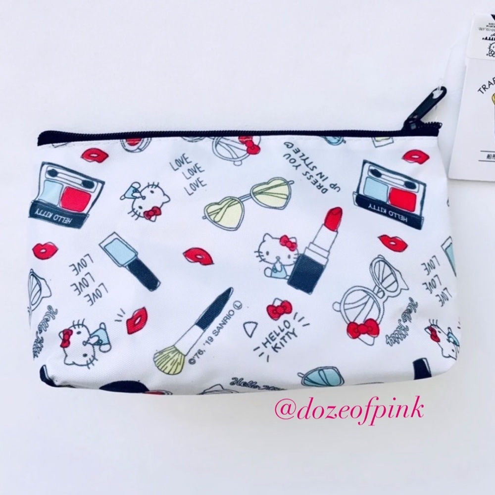 Sanrio Hello Kitty trapezoid zipper pouch